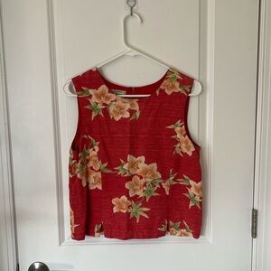 Tommy Bahama Silk Floral Sleeveless Blouse